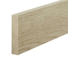Solid Oak Skirting Board 20x145x3000mm Square Edge