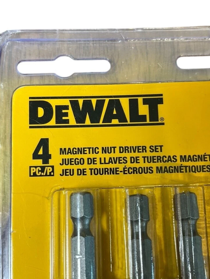 Dewalt Magnetic Nut Driver Set 4 Pack Metal DW2229 Power Tool Home Garage - Image 2 of 4