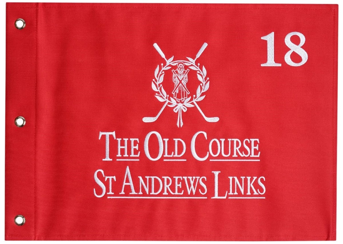 ANDREWS LINKS (The Old Course) Embroidered GOLF FLAG