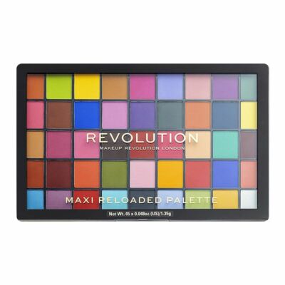 MAKEUP REVOLUTION Maxi Reloaded Palette MONSTER MATTES ''45 Color Eyeshadow Pans''