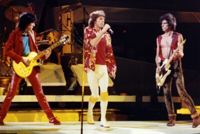 THE ROLLING STONES MICK JAGGER RON WOOD KEITH RICHARDS ON STAGE 24x36 Poster