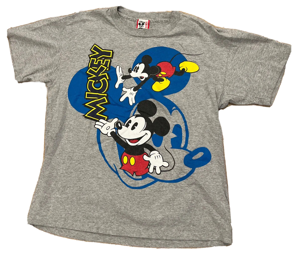 Vintage Disney Designs Mickey Mouse Single Stich T-Shirt Big Face 90s  Graphic XL