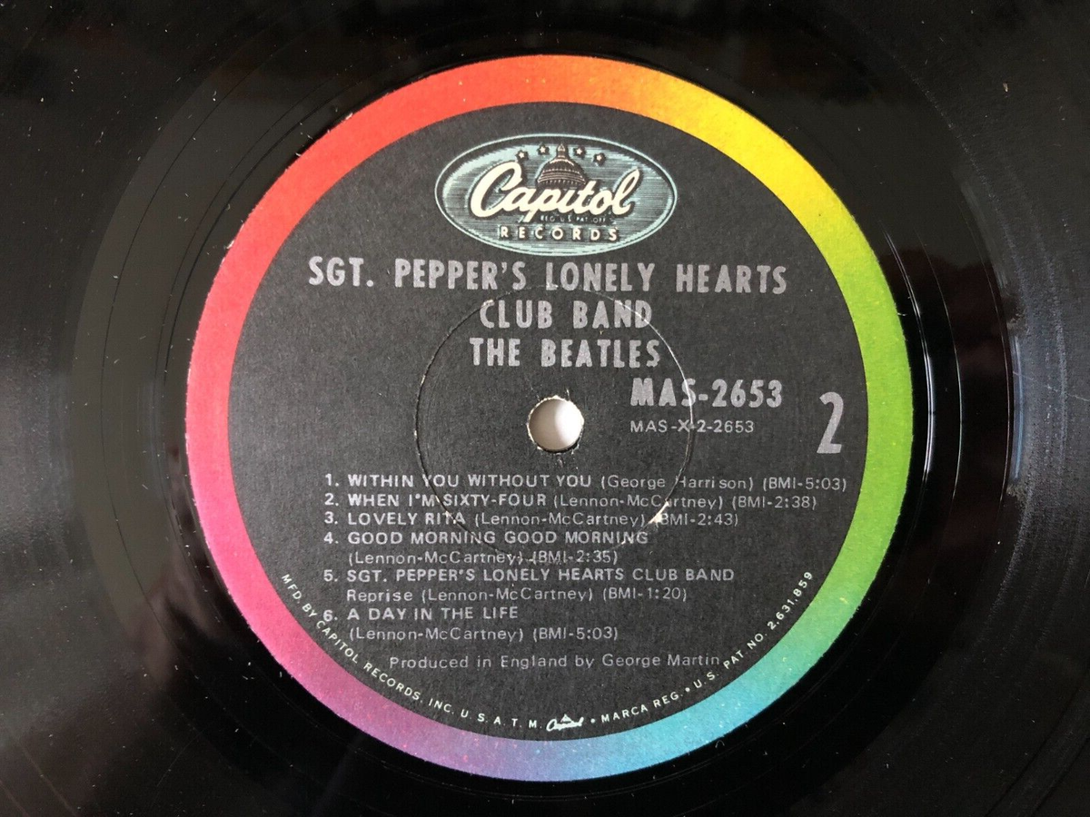Beatles SGT PEPPERS LONELY HEARTS CLUB BAND 1967 Capitol