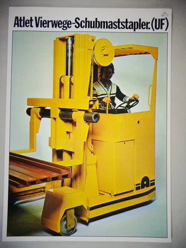 Brochure Atlet Four-Way Forklift UF200 From 05/1977