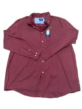 Chaps Men’s Maroon Long Sleeve Button Down Casual Shirt Size XLarget