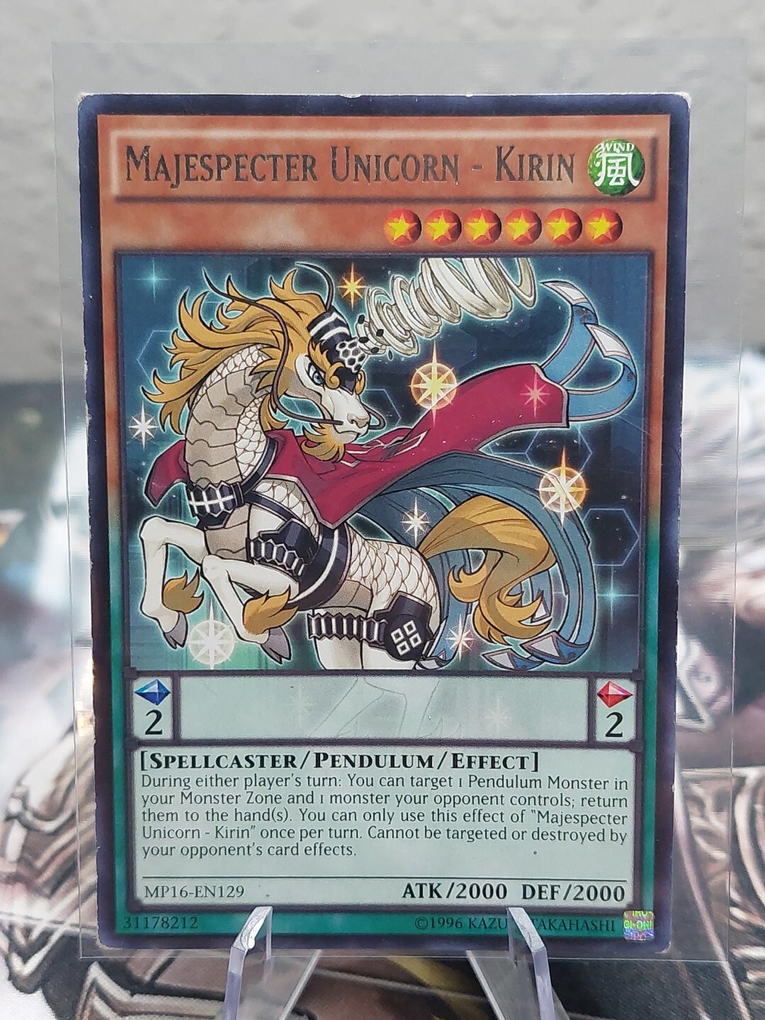 1st Ed NM-Mint Majespecter Unicorn Kirin MP16-EN129 2016 Mega Tins