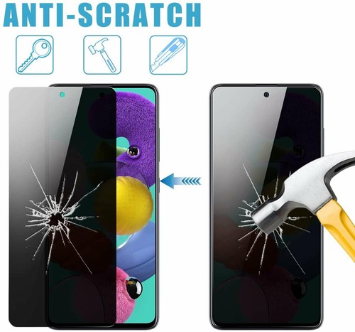 Privacy Anti-Spy Tempered Glass Screen Protector For Samsung Galaxy A51 / A51 5G - Picture 2 of 10
