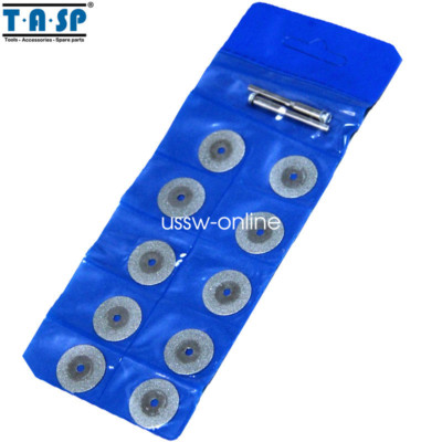 10x Diamond Cutting Disc  for Dremel 3.2mm Mandrel with Grit 60  20mm