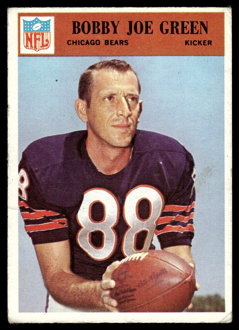 Bobby Joe Green #34 Football Cards 1966 Philadelphia trading card — raw and PSA graded price guide