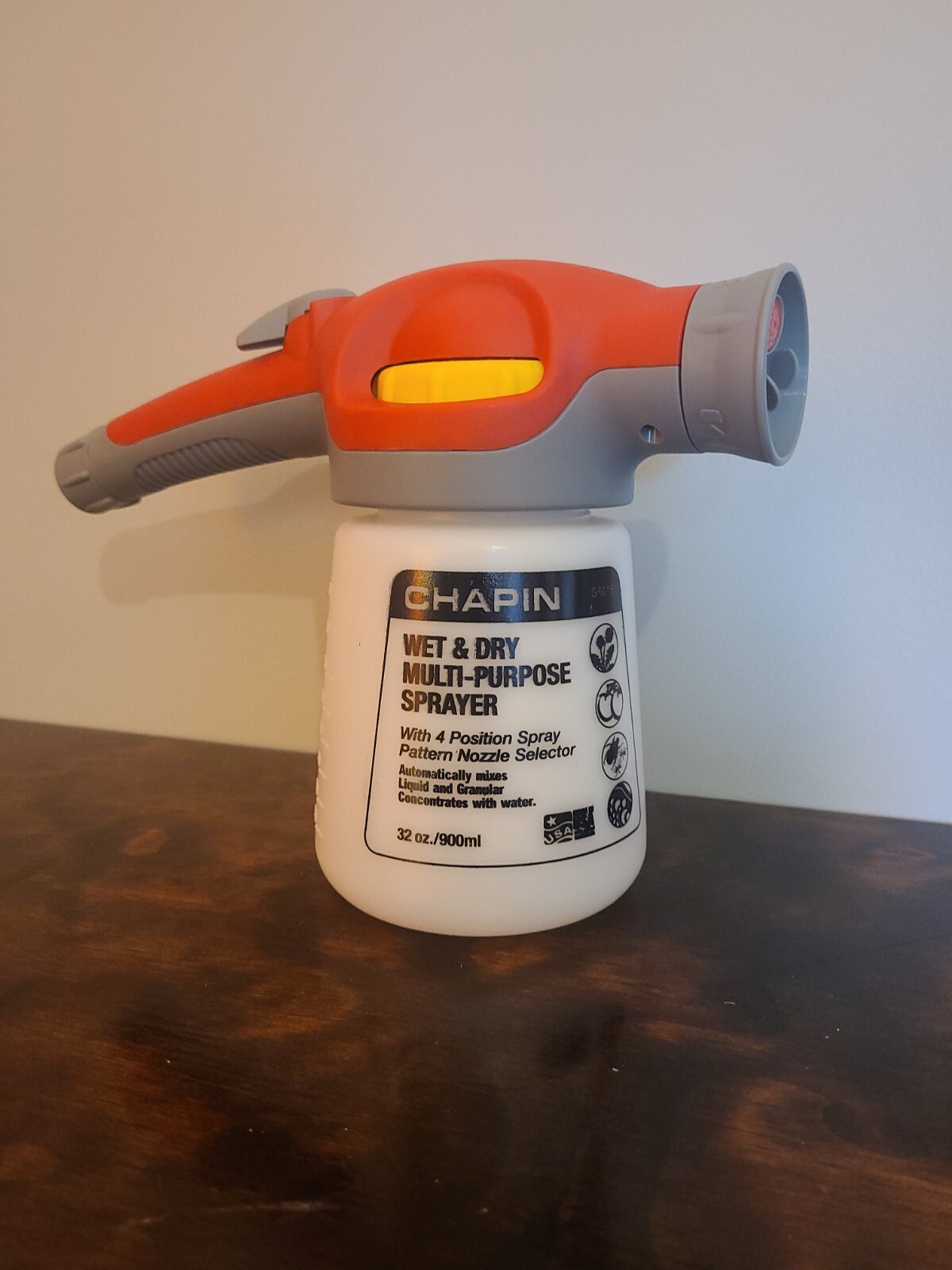 Chapin G6015 Wet & Dry MultiPurpose HoseEnd Sprayer 32 oz 4 Position