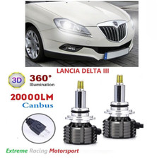 LANCIA DELTA III LAMPADE LED H7 12V 20KLM Modello 360° BIANCO 6000°K LENTICOLARI