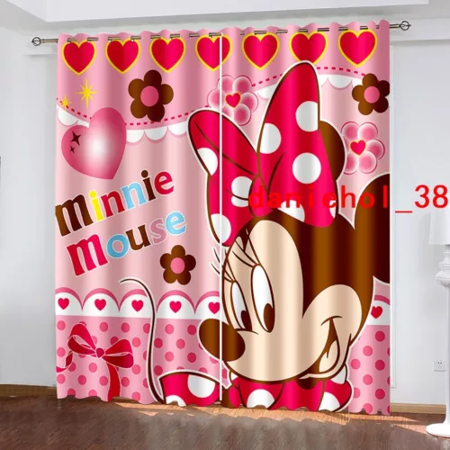 Tende oscuranti spesse per bambini Topolino e Minnie anello termico occhiello superiore - Foto 49 di 53