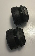 KOPEX M50 STRAIGHT CABLE CONDUIT FITTING, BLACK, 50mm, PACK OF 2, BRAND NEW 