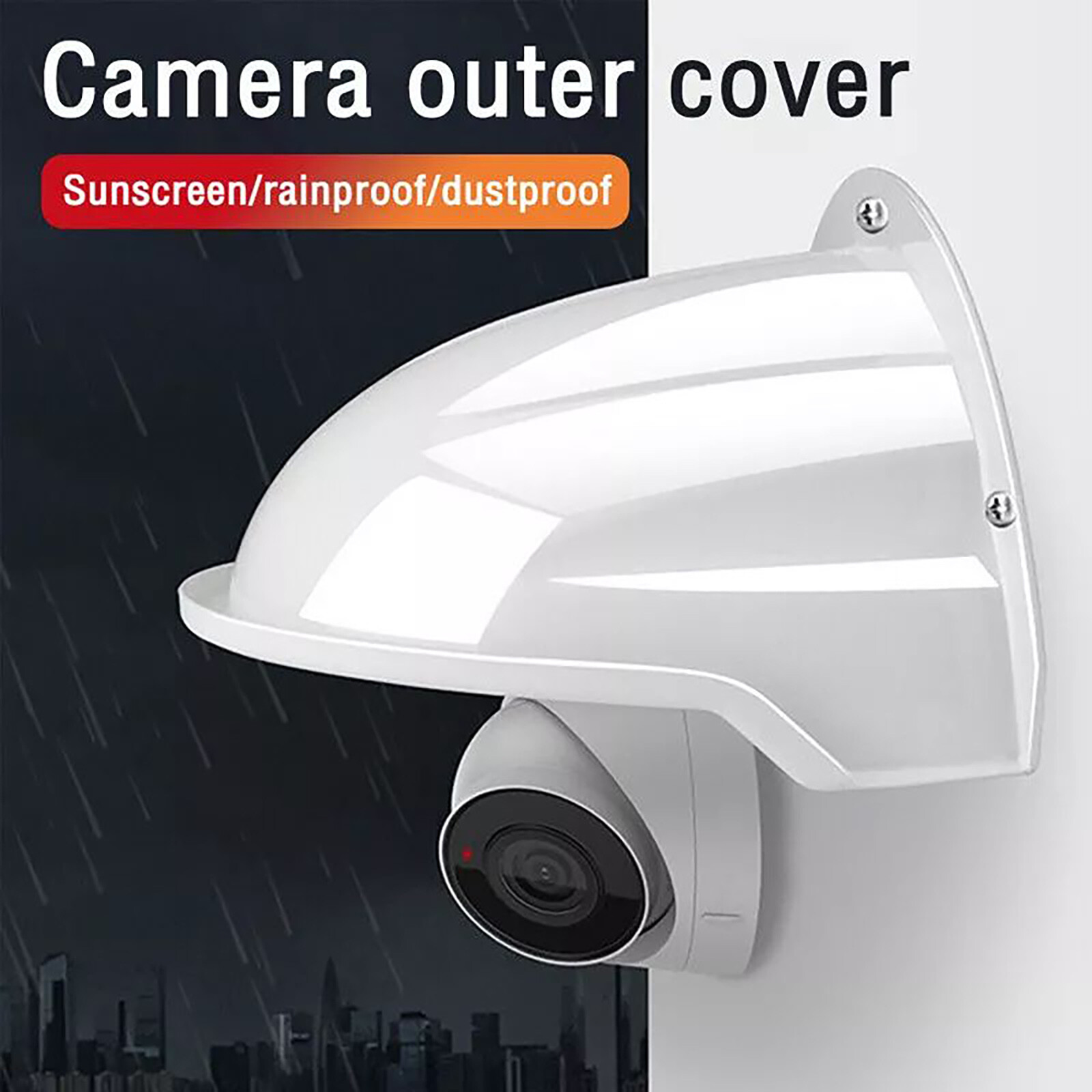 Security Camera Outdoor Protective Housing Shield Accessories Rain Sun Cover 1x-image