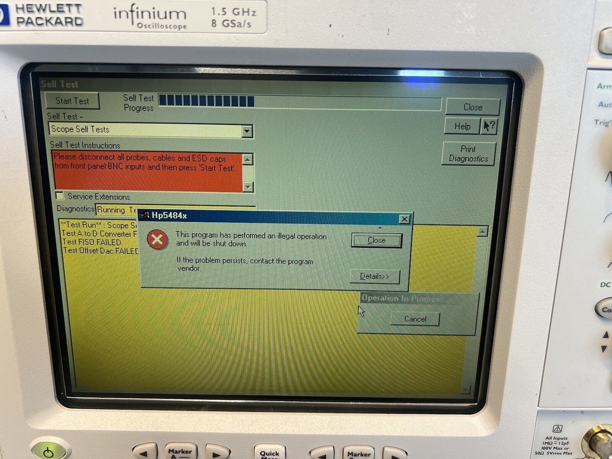 Agilent Infiniium 54845A 1.5GHz 8GSa/s Oscilloscope - AS IS | eBay