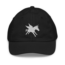 Youth Cap Embroidered Winged Unicorn