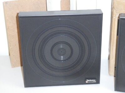Technics テクニクス SB-R100 2WAYスピーカーシステム ペア 2 x Technics SB-R100 honeycomb disc speakers, serviced, original