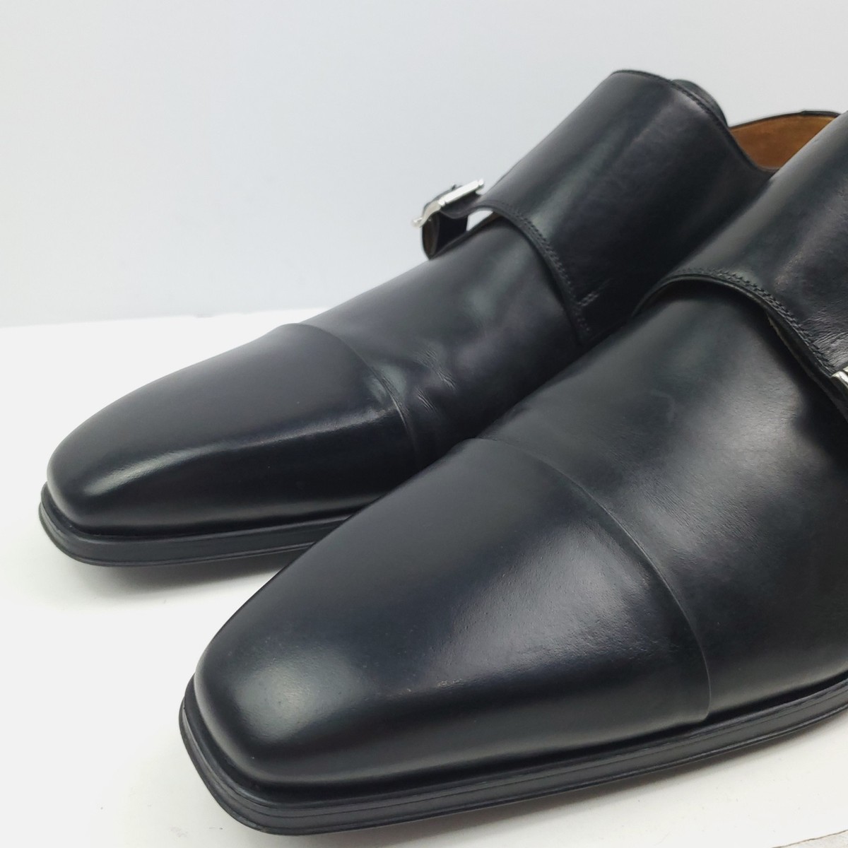 Magnanni Double Monk Strap Dress Shoes Black Leather 11677  display picture 2