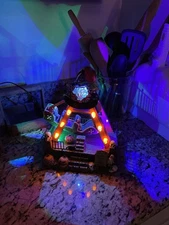 FG Square Lemax Hell's Sea Pendulum Pirate Ship Halloween Village Carnival Ride