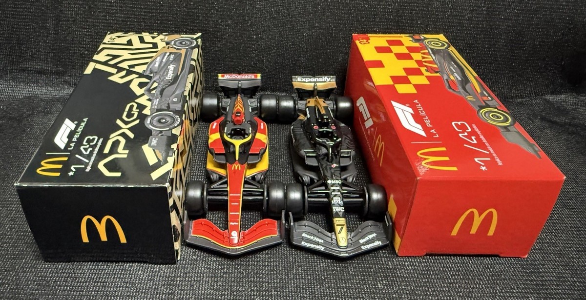 2025 F1 Formula 1 APXGP F1 Movie Car & McDonalds F1 Livery RARE