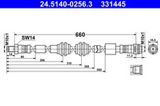 BREMSSCHLAUCH FÜR MERCEDES-BENZ M-KLASSE (W166) - ATE 24.5140-0256.3