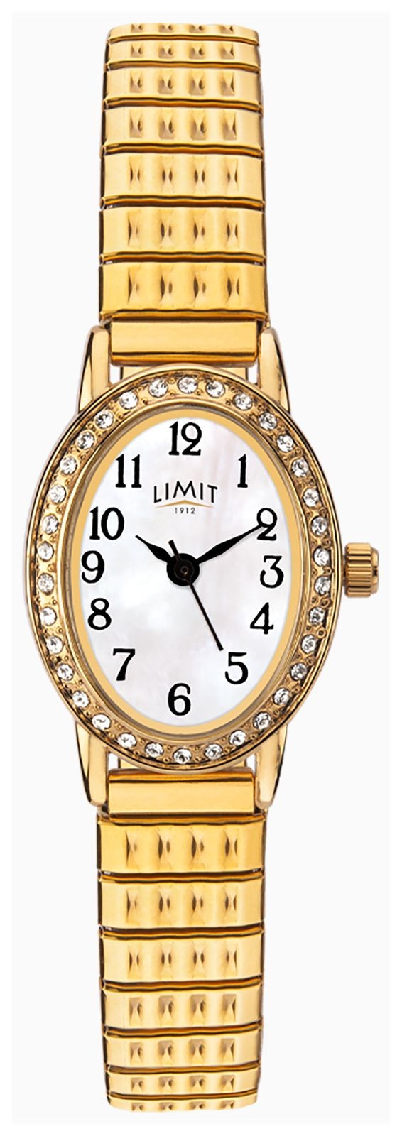 Limit Classic Crystal Quartz (20mm) Mother-of-Pearl Dial / Gold PVD 6030 Watch
