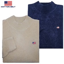 Maglione invernale lupetto in ciniglia da uomo COTTON BELT M L XL XXL 3XL