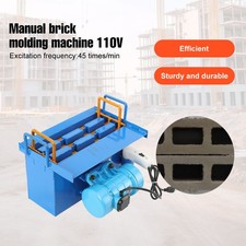 110V Concrete Block Making Machine15.7''x5.9''x7.8''Brick Size for Construction