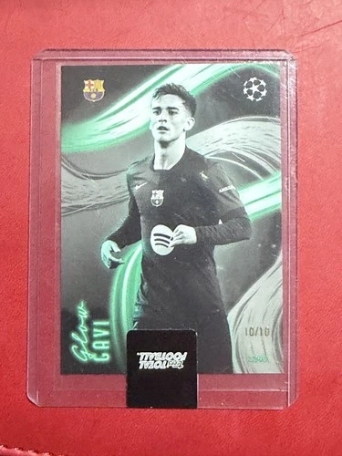 Gavi 2024/25 Topps Total Football Chrome Neon Lights 10/10 Barcelona SSP RARE!