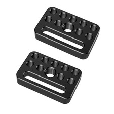 Camera Extension Cheese Plate 1/4"  3/8" Threads DSLR Tripod Battery 1406B