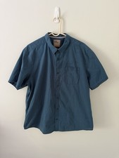 5.11 Tactical Mens Button Up Shirt Blue Short Sleeve Utility Outdoor Hiking