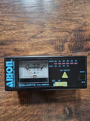 Vintage Arion HU-8800 Quartz Micon Guitar Tuner Pre-owned Made in Japan