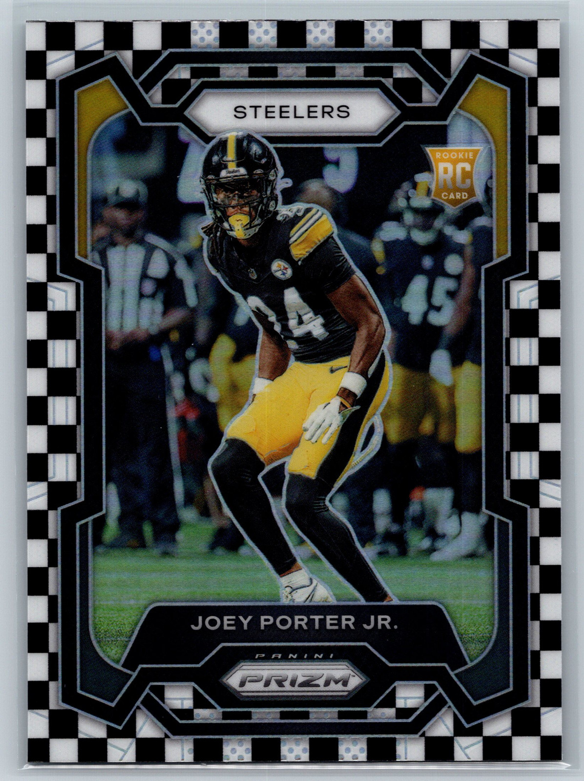 Joey Porter Jr. 2023 Panini Prizm Black and White Checker #386