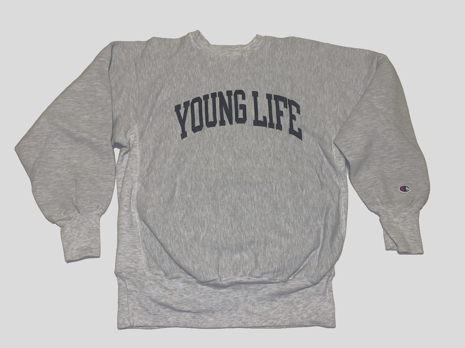 Rare! Vintage 1990s Young Life Champion Reverse Weave Sweatshirt Nice! LARGE