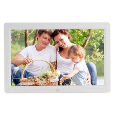 12" White LED Digital Photo Frame with Stand and Music Player