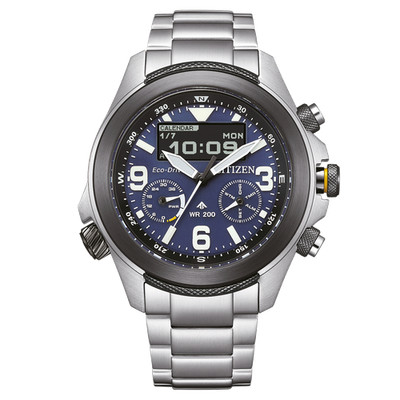 Citizen Promaster Land U822 Silber Herren Armbanduhr JV1006-51L
