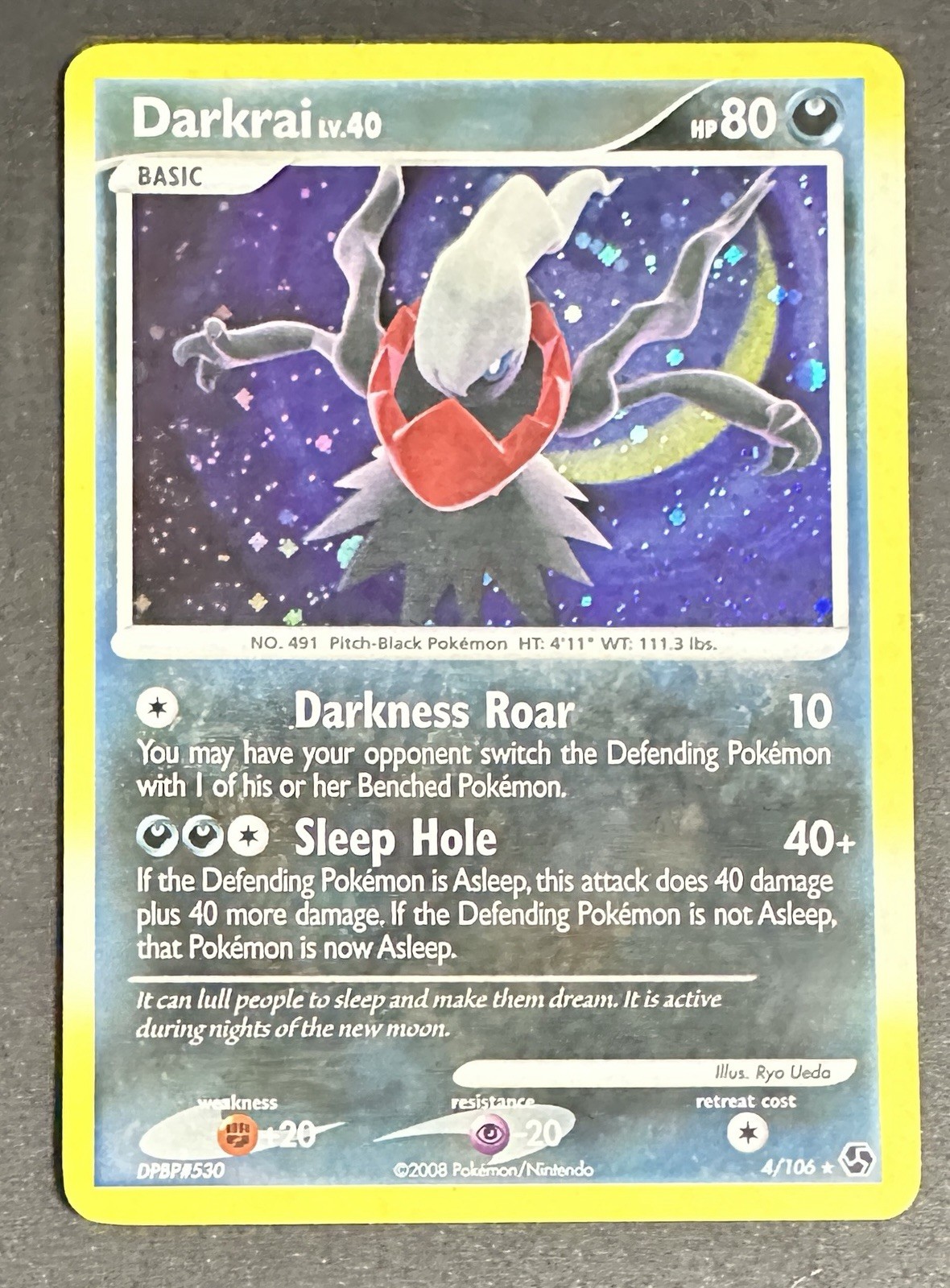 Darkrai LV. 40 - Great Encounters - 4/106 - Holo Rare - Pokemon TCG - LP