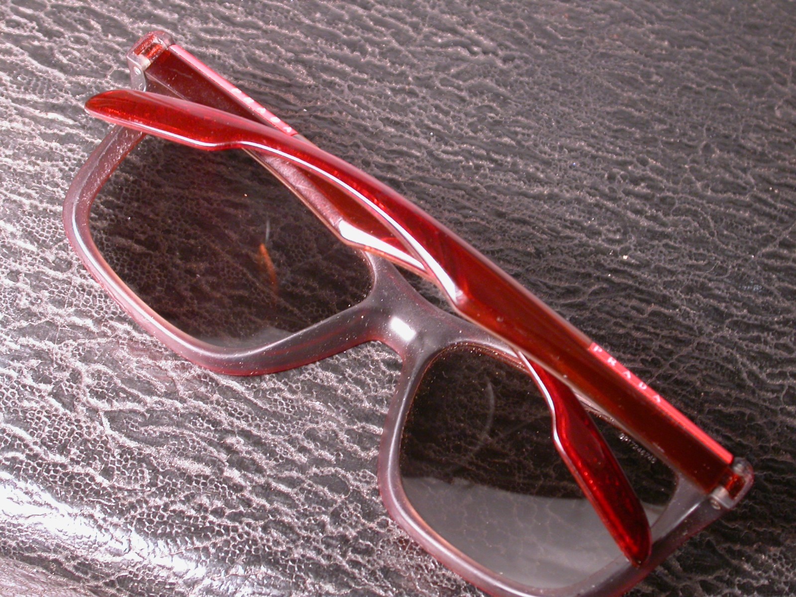 Authentic Prada Brown Clear Amber Sunglasses Fram… - image 7