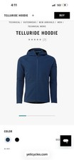 Yeti Cycles Telluride Ocean Azul Cremallera Completa Sudadera con Capucha Bolsillos Para Hombre Grande Manga Larga