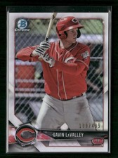 2018 Bowman #BCP119 Gavin LaValley Chrome Prospects Refractor #/499