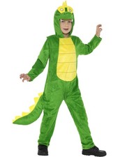 Deluxe Crocodile Costume Green Kids Boys Fancy Dress Costume