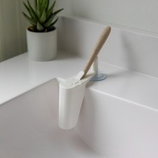 Toothbrush Holder with Cover for Bathroom Countertop, Fits Manual  Electric ...