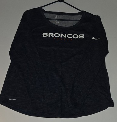 Size XL Nike NFL Long Sleeve Dri-fit Shirt Dever Broncos Football
