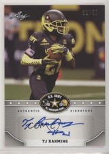 2015 Leaf US Army All-American Bowl Silver 32/50 TJ Rahming #BA-TR1 Auto 8em