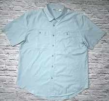 CC Filson Shirt Medium Gulf Blue Ultra Light Fishing Outdoor Quick Dry Casual