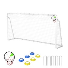 6X12FT Soccer Goal for Backyard Kids Portable Soccer Net with High-Strength Nets