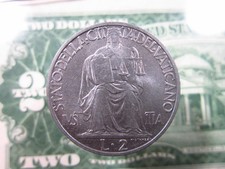 Vatican City 2 Lire 1942 Unc Pope Pius XII i3964 World Coin