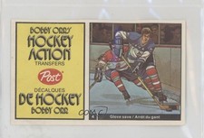 1972 Post Bobby Orr's Hockey Action Transfers Jim McKenny Ed Giacomin HOF 0i7t
