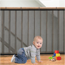 Banister Guard for Baby, Balcony Netting for Pets, 15Ft X 3Ft, Baby Safety Stair