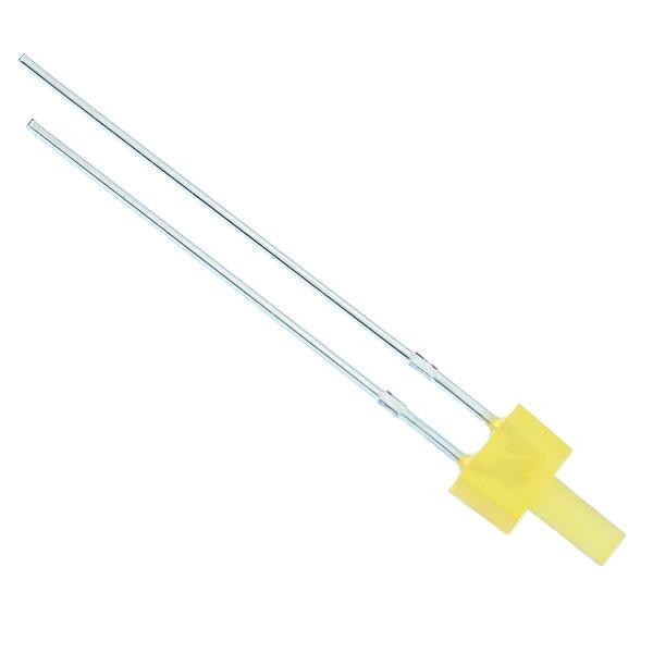 10 x Yellow 2mm Lighthouse Diffused LED 130°